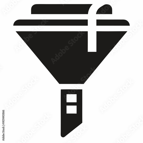 Fill icon in white and black colors vector on white background.
