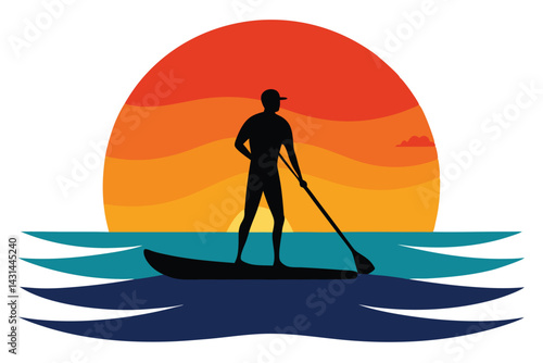 a-silhouette-of-a-person-on-a-paddleboard--gliding.eps