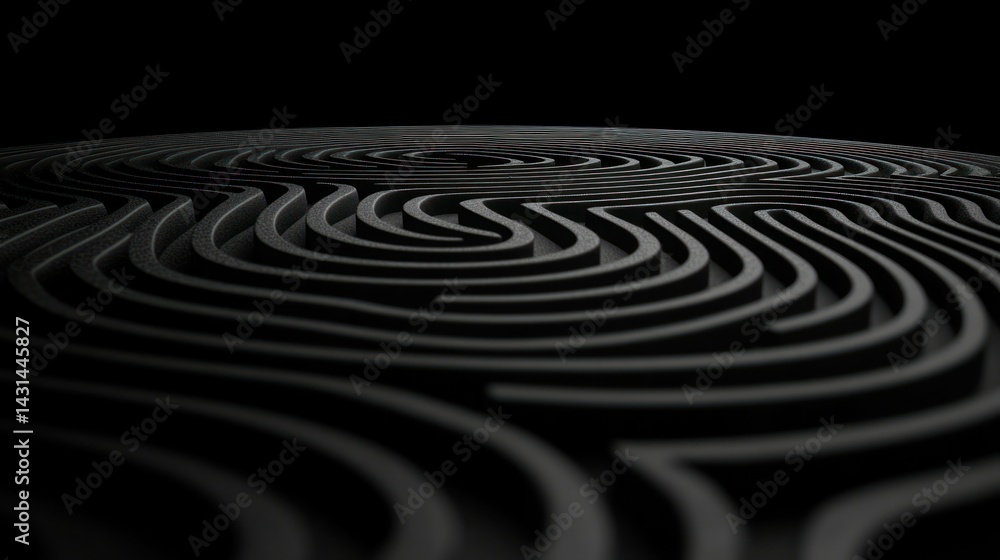 Intricate fingerprint pattern design, detailed and complex Intricate fingerprint pattern design, detailed and complex