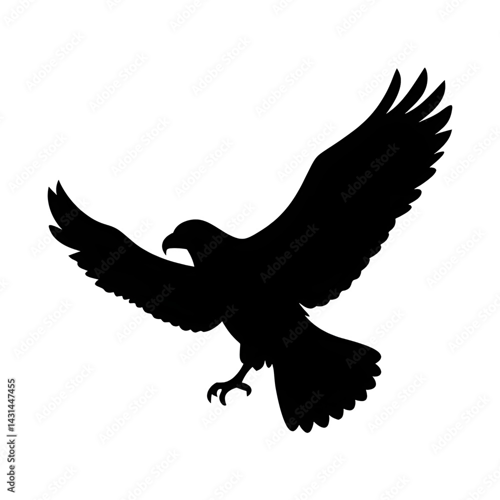 Obraz premium Bold Eagle Silhouette