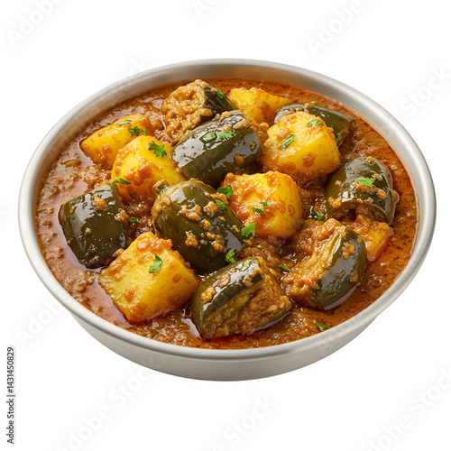 Low-Oil Aloo Baingan – Healthy Potato Eggplant Curry