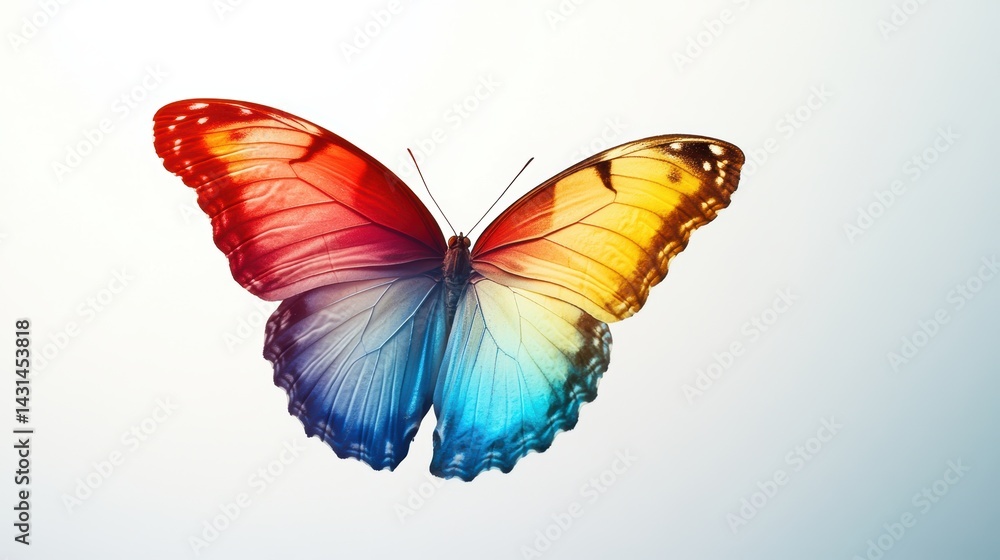 Obraz premium butterfly on a white background