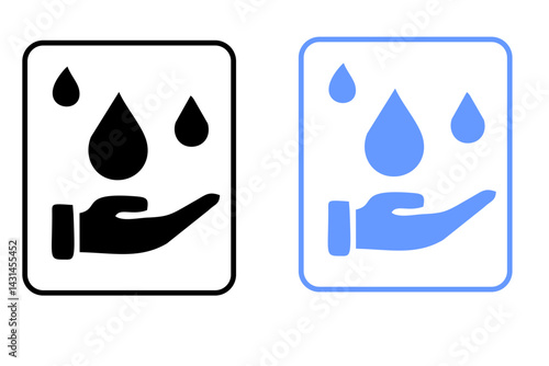 Hydration skin icon or Hydration skin sign vector isolated in flat style. Best Hydration skin icon vector for product packaging design element