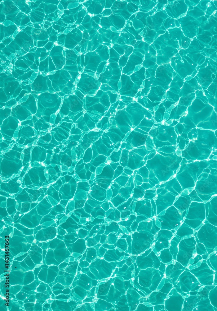 Obraz premium Aqua Serenity Teal Water Texture Background