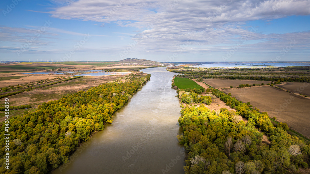 Danube Delta Landscape near Murighiol, Romania