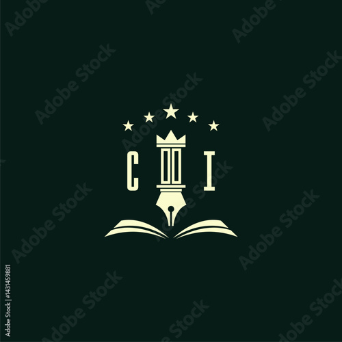 initials design modern legal attorney law firm lawyer advocate consultancy business logo vector