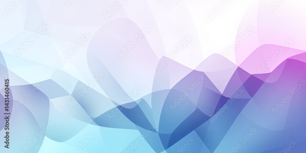 Obraz premium Abstract background with flowing shapes in shades of blue purple and white gradient effect