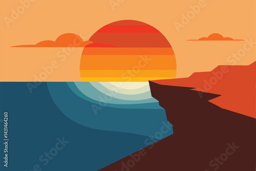 a-view-of-the-ocean-from-a-cliffside-at-sunset--wi 