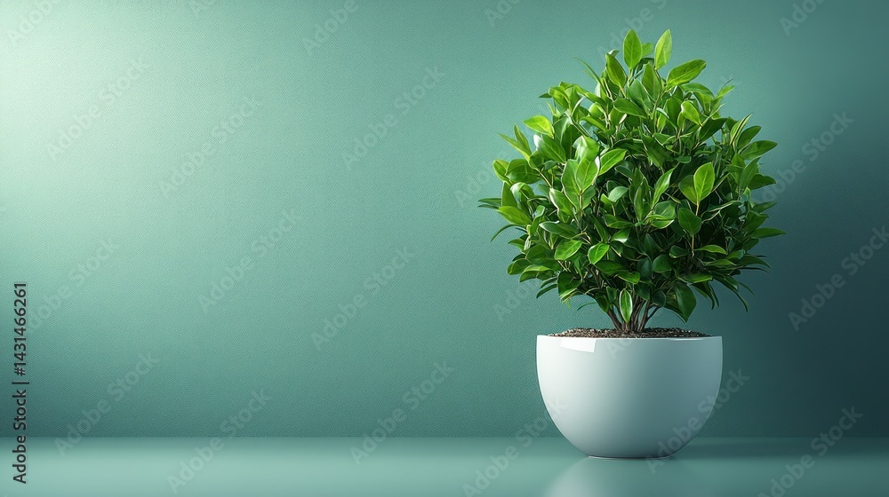 Greenery in a simple white pot Greenery in a simple white pot