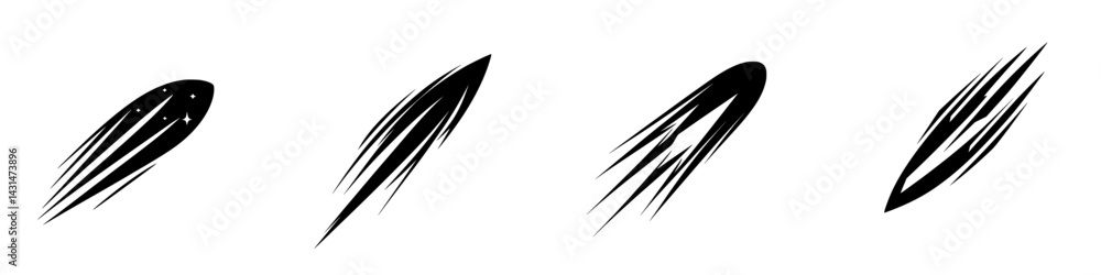 Vector illustration of dynamic abstract shapes conveying movement and energy in black and white design Vector illustration of dynamic abstract shapes conveying movement and energy in black and white design