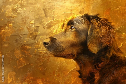 gold texture used as background