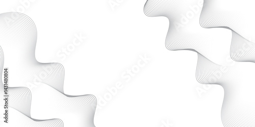 Vector wave digital white and gray blend futuristic technology flow tech transparent line stripe energy connection web music and sound, Abstract dynamic creative space digital composite sound blend 