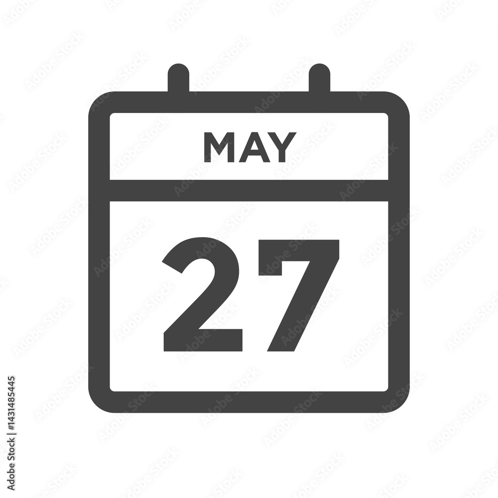 May 27 Calendar Day or Calender Date Deadline or Appointment May 27 Calendar Day or Calender Date Deadline or Appointment