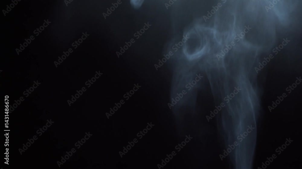Smoke on black background with room for text Smoke on black background with room for text