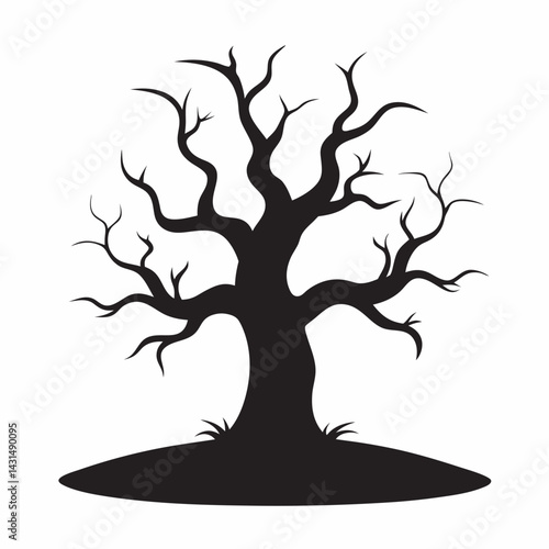 Howling shadows a haunting tale of the spooky tree silhouette