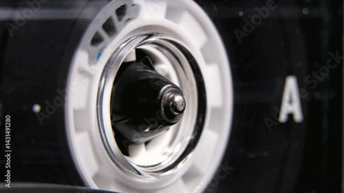 Wallpaper Mural Vintage compact audio cassette playing.Macro shot Torontodigital.ca