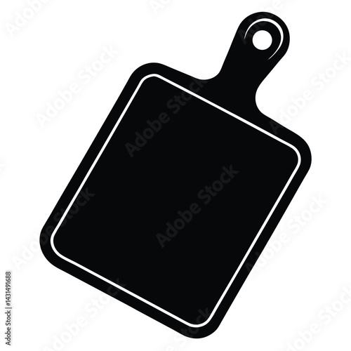 chopping board silhouette vector illustration
