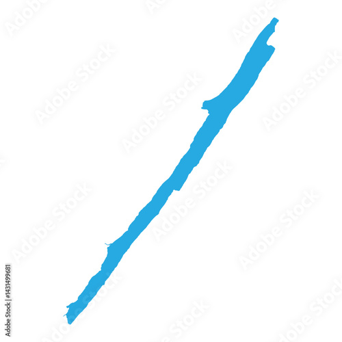 Loch Ness in Scotland Vector, One of the UKs Largest Lakes