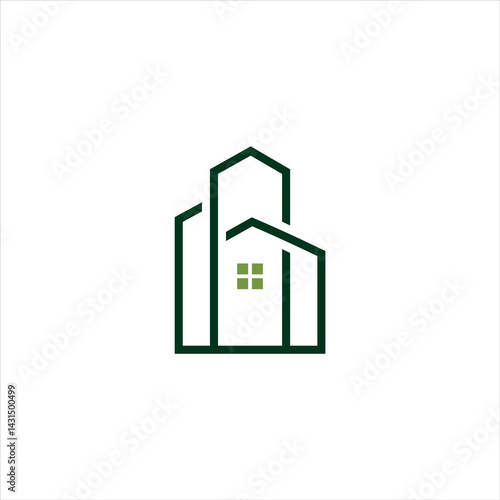 creative simple logo design initial AG homes