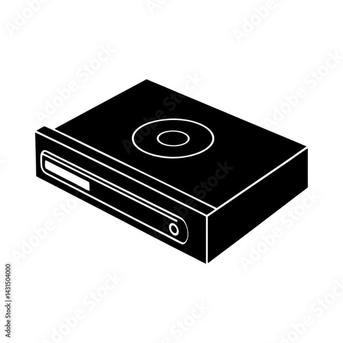 Blu-ray Player silhouette vector