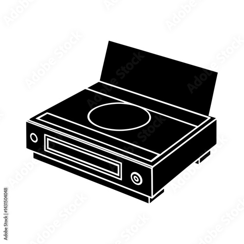 Blu-ray Player silhouette vector
