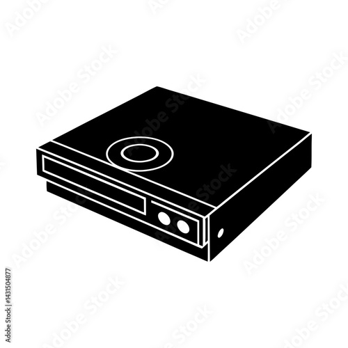 Blu-ray Player silhouette vector