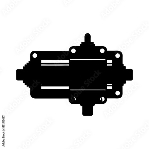 Actuator silhouette vector