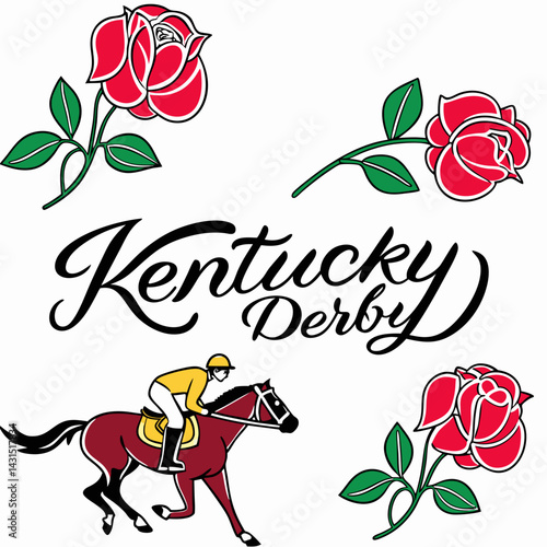 KENTUCKY DERBY vector illustration