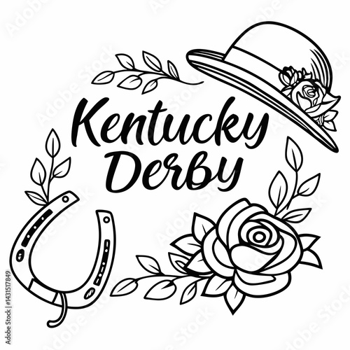 KENTUCKY DERBY vector illustration