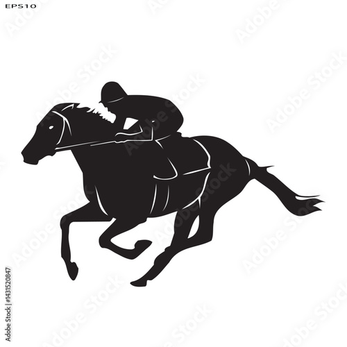 horse rider silhouette