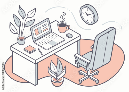 Organized Workspace Productivity and Efficiency at Your Desk