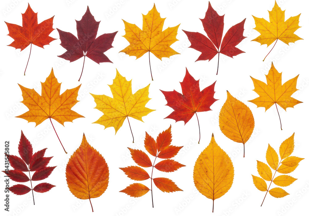 Autumns palette Leaves in vivid hues dance on a black canvas Autumns palette Leaves in vivid hues dance on a black canvas