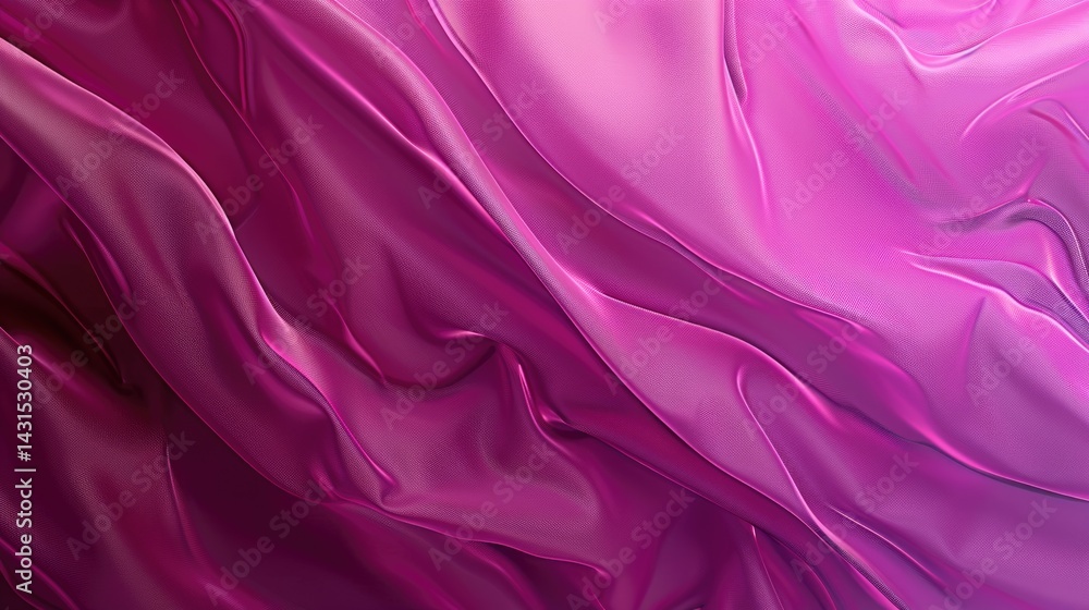 Obraz premium Abstract vivid color fabric wave flow express energetic surface. Seamless texture of vividness curve swirling convey sense of harmony and wonderful scene perfect for effect and graphic design. AIG51.