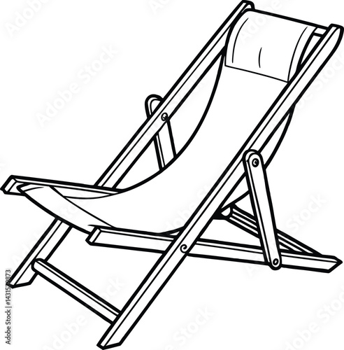 chaise lounge on a white background