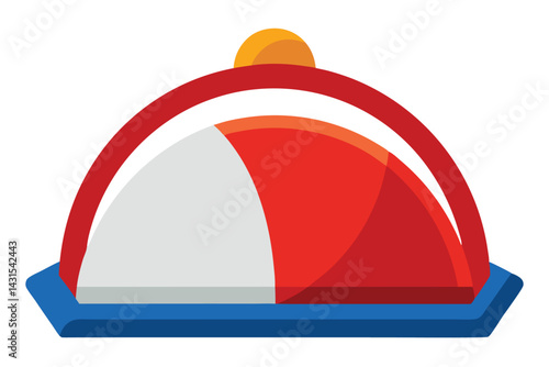 Abstract serving tray, presentation plate, food display, serving platter clip art design
