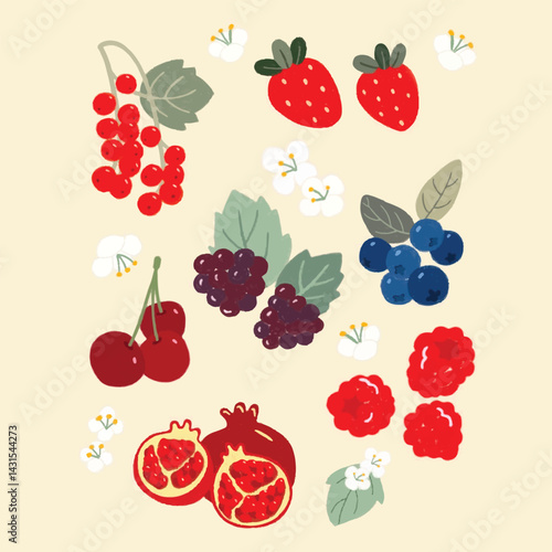 berries set