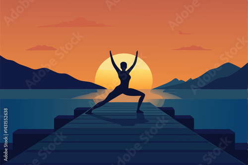 yoga-session-on-a-pier-at-sunrise-