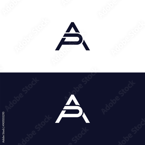 AP or PA letter logo. Unique attractive creative modern initial AP PA A P initial based letter icon logo