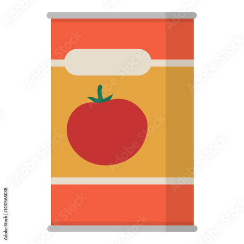 Delicious canned tomato sauce isolated