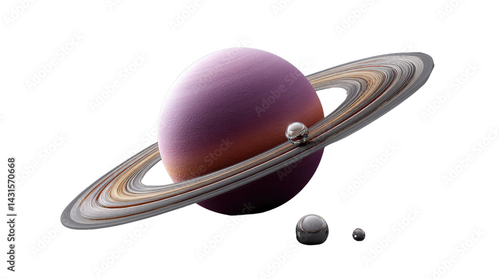 Saturnian Symphony: An artistic depiction of Saturn, showcasing its iconic ring system, accompanied by its moons, against a backdrop of the vast cosmic expanse. Saturnian Symphony: An artistic depiction of Saturn, showcasing its iconic ring system, accompanied by its moons, against a backdrop of the vast cosmic expanse.