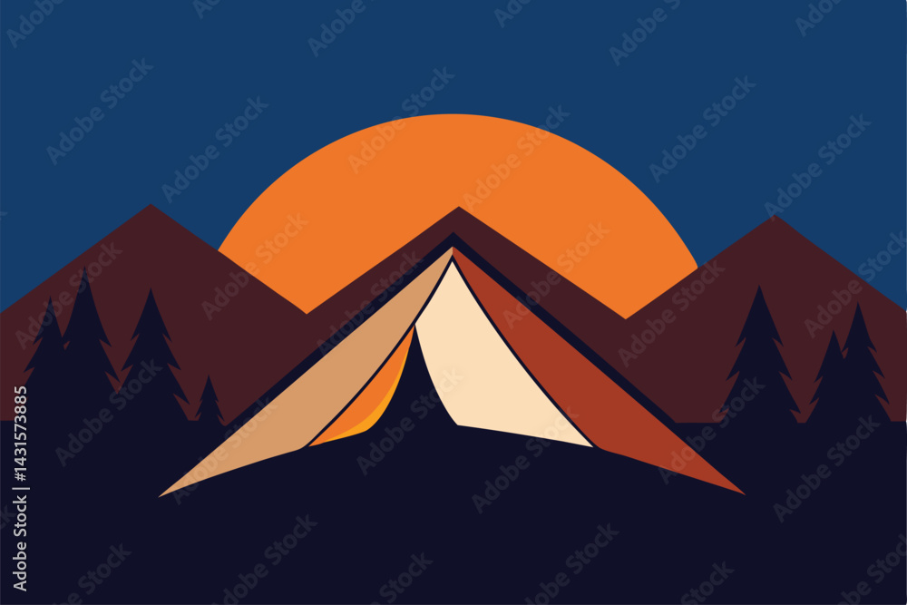 tent-with-open-flap-showing-mountain-sunrise tent-with-open-flap-showing-mountain-sunrise