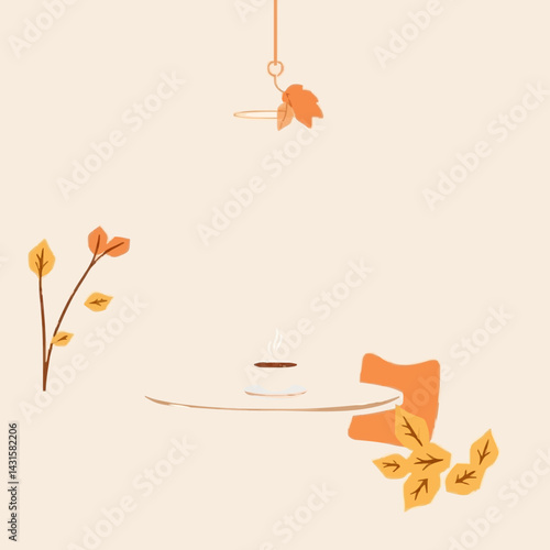 Elegant Coffee Break in a Cozy Café