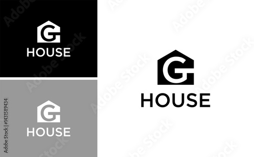 House letter G logo company. contractor home logo vector.real estate financial business agent broker mortgage  design.realtor home lender housing renovation template.capital home succes logo vector 