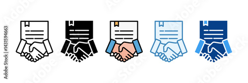 Negotiations  Icon Set Multiple Style Collection