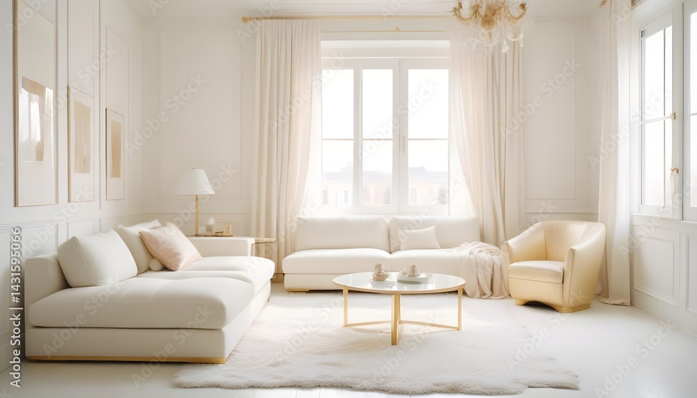 Photo interior modern design room 3d illustration Photo interior modern design room 3d illustration