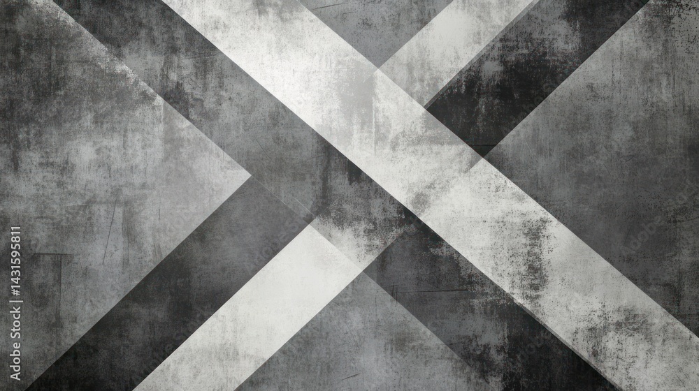 Abstract grayscale background with intersecting diagonal lines and grunge texture. Abstract grayscale background with intersecting diagonal lines and grunge texture.