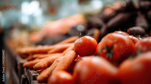Obraz na płótnie fresh produce at a market w salonie