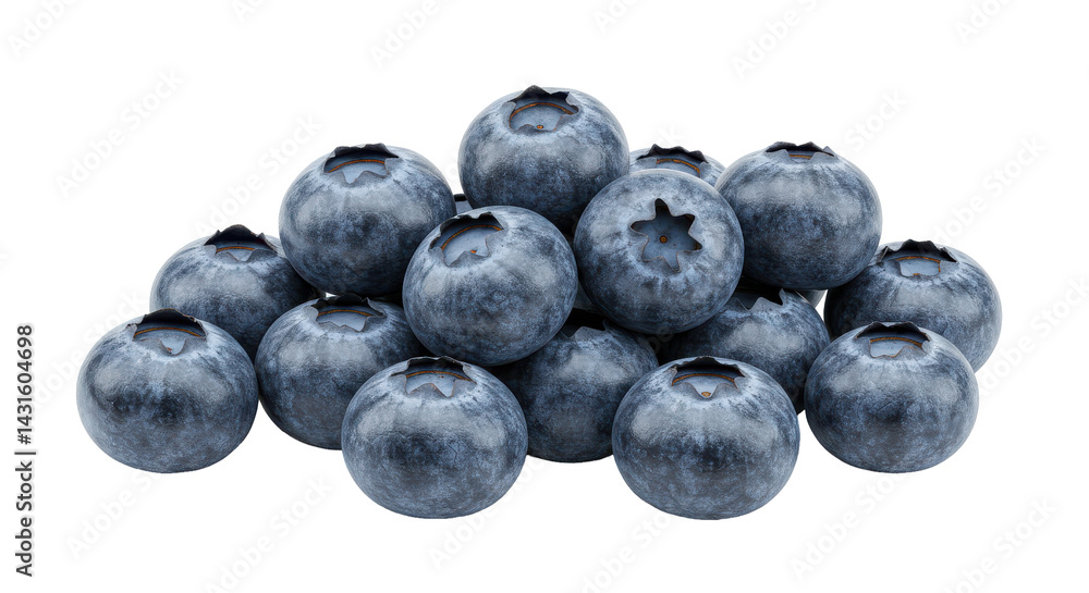 Pile of ripe blueberries, showing dusty bluish hues on smooth, round surfaces against black Pile of ripe blueberries, showing dusty bluish hues on smooth, round surfaces against black