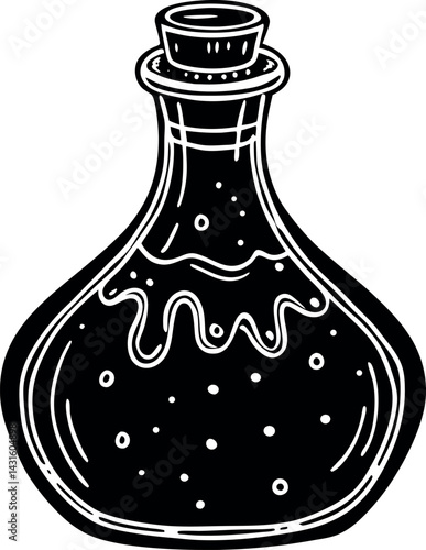 Potion Bottle With Green Slime
