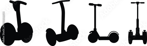 Segway icon silhouette.